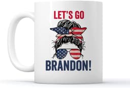 image-Let's Go Brandon Ceramic Coffee Mark Cup Tea Water Cup English