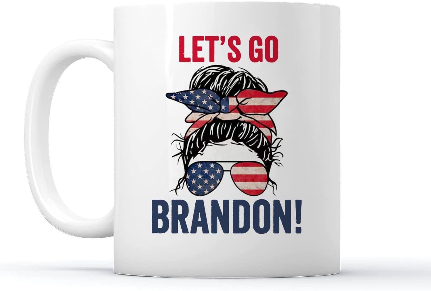 image-Let's Go Brandon Ceramic Coffee Mark Cup Tea Water Cup English