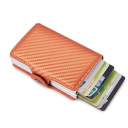 image-Rfid Blocking Protection Men id Credit Card Holder Wallet Leather Metal Aluminum Business Bank Card Case CreditCard Cardholder