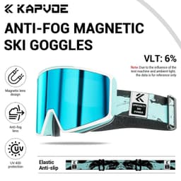 image-KAPVOE Photochromic Men Women Outdoor Sports Ski goggles Anti-fog Snowboarding Snowmobile Glasses UV400 Teen Charistmas Cycling