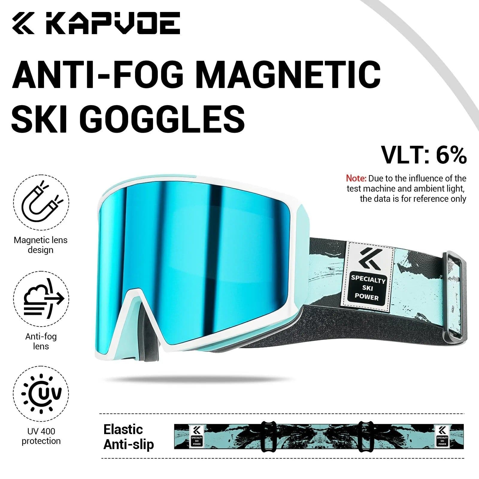 image-KAPVOE Photochromic Men Women Outdoor Sports Ski goggles Anti-fog Snowboarding Snowmobile Glasses UV400 Teen Charistmas Cycling