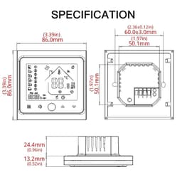 image-MOES WiFi Water/Electric Floor Heating Thermostat Gas Boiler Temperature Controller Smart Alexa tuya Google Voice zigbee Control