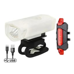 image-USB Rechargeable Bike Light Front Light Red Taillight Easy to Install 3 Modes Bicycle Accessories for the Bicycle