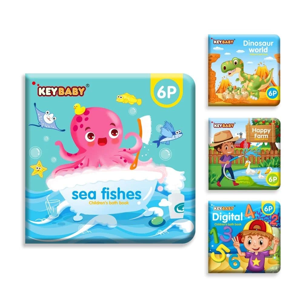 image-Baby Bath Book Cognitive Early Education Books Unbreakable Children's Enlightenment Object Recognition Educational ToyStory Gift