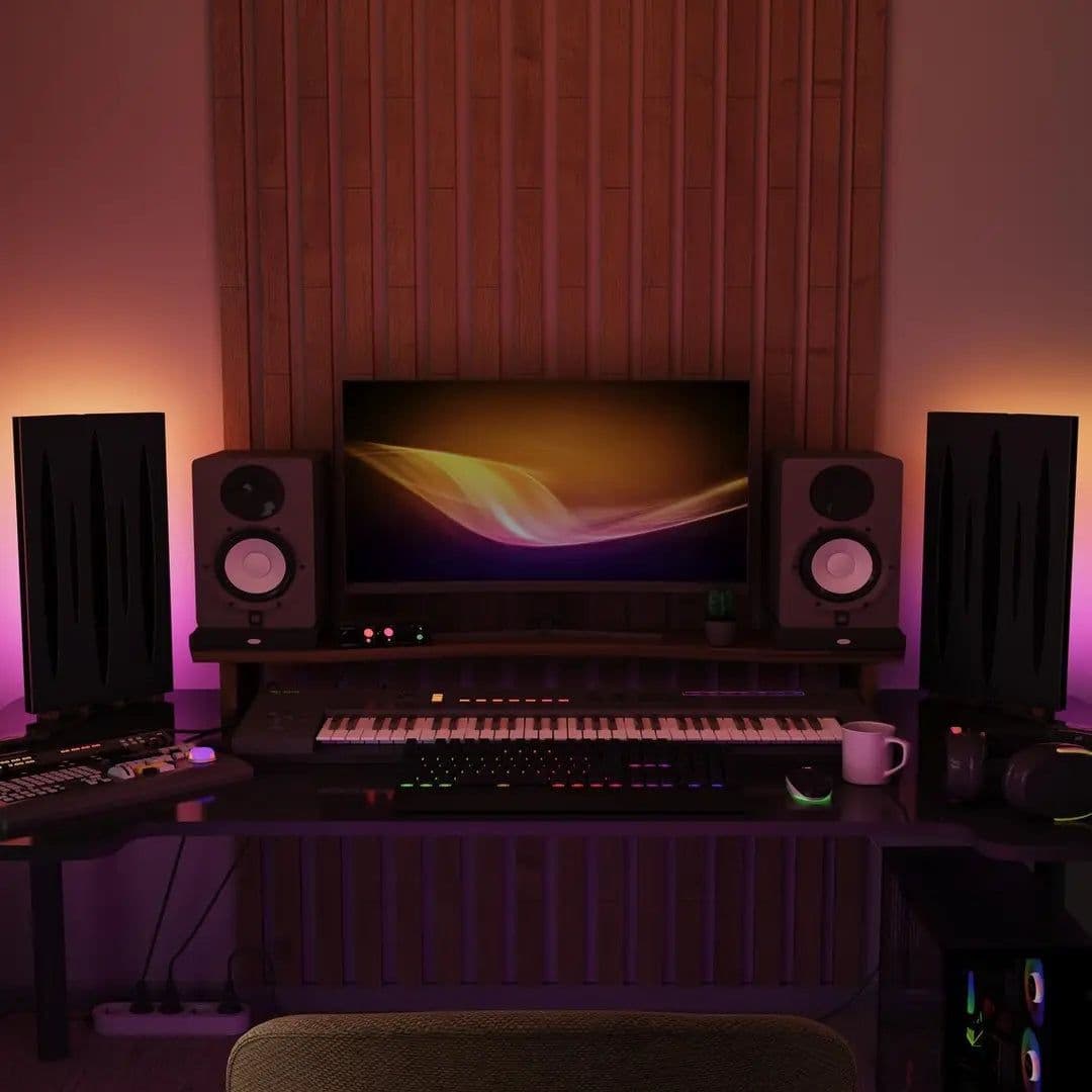 image-RGB Lamp & LED Stand | Desktop & Gaming Room Light