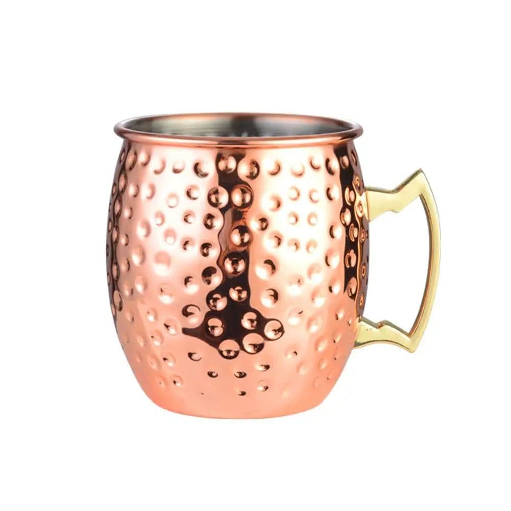 image-550ml Moscow Mule Copper Mug Handcrafted 304 Stainless Steel Cup Beer Cocktail Glass Coffee Cup Premium Gift For Drink Lovers