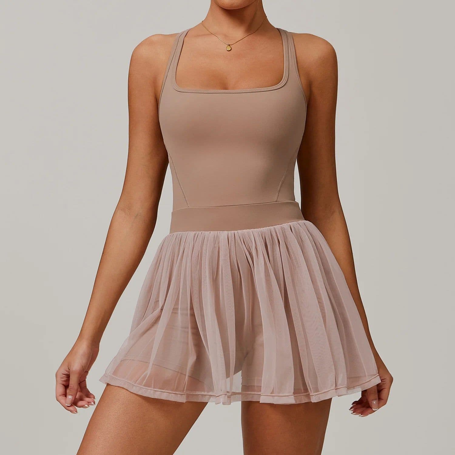 image-Eco-Friendly Recycled Fabric Tennis Wear - Volleyball Golf Skort for Padel Pickleball Dress- Stretchy Tennis Dress