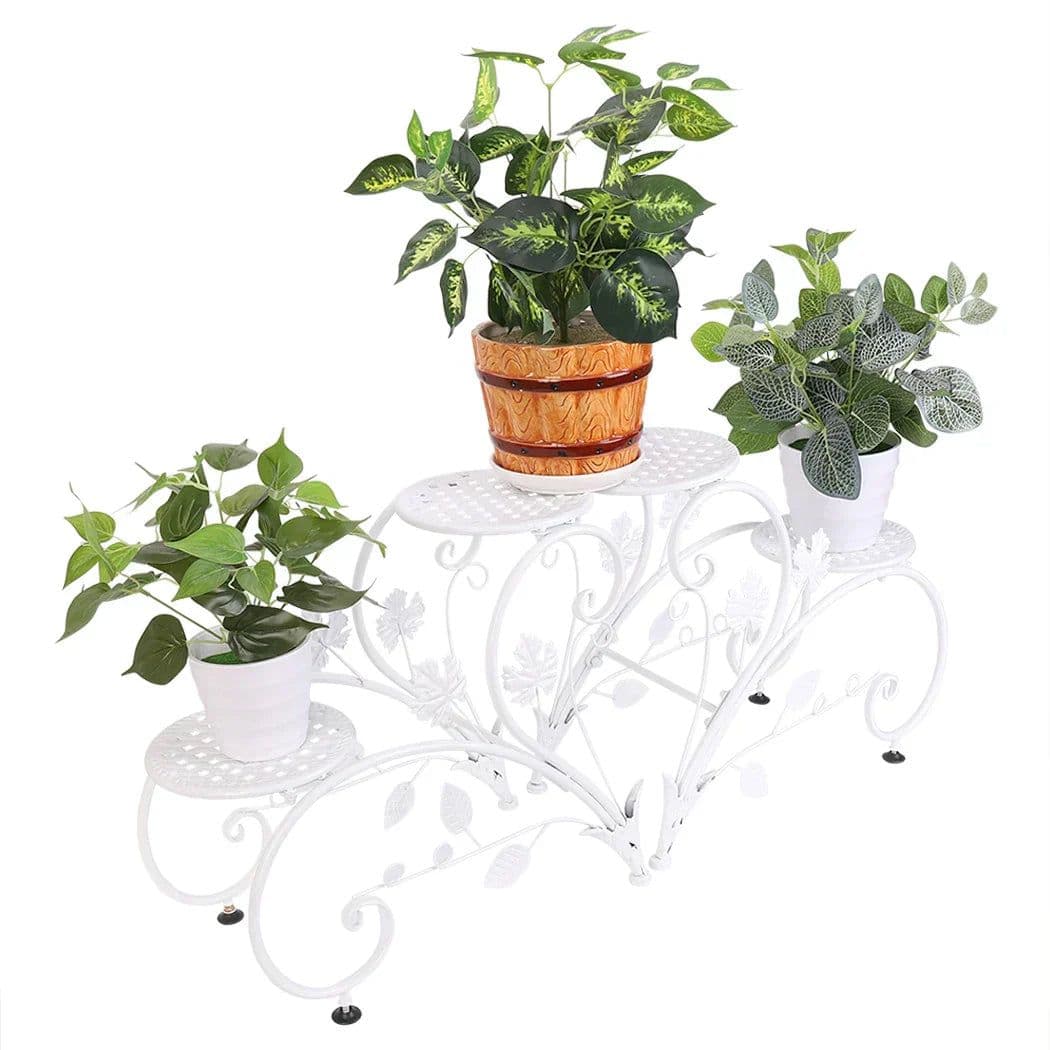 image-Classic Tall Plant Stand - Art Flower Pot Holder Rack
