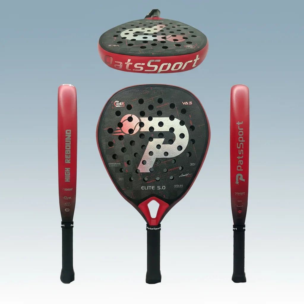 image-PatsSport Ready Ship 24K Carbon Fiber Gold Padel Racket 40mm With3D Spin Sand Finish Diamond Lightweight Eco-Friendly Durable 80