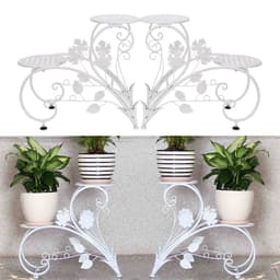 image-Classic Tall Plant Stand - Art Flower Pot Holder Rack