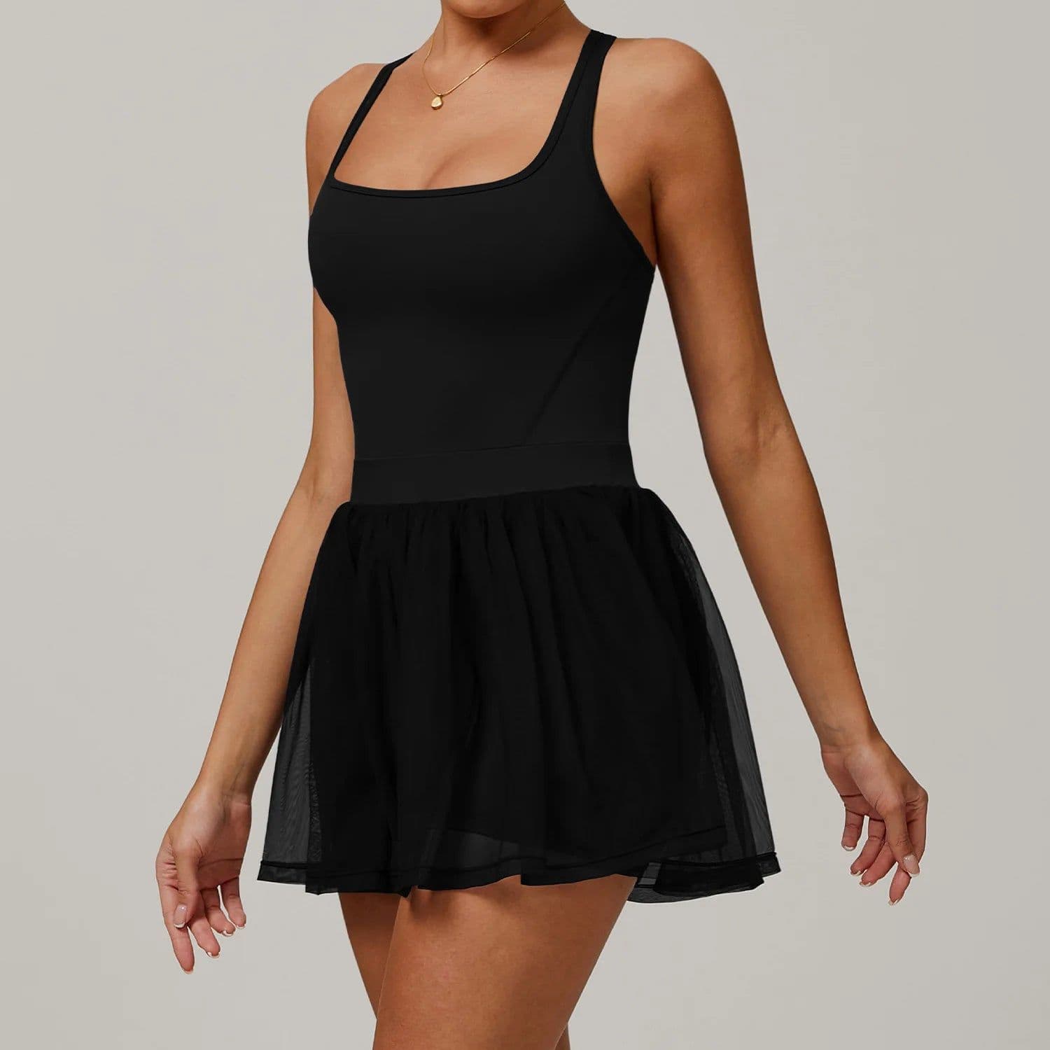 image-Eco-Friendly Recycled Fabric Tennis Wear - Volleyball Golf Skort for Padel Pickleball Dress- Stretchy Tennis Dress
