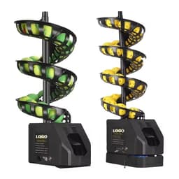 image-Portable Auto Swing 3 Angles 4 Speeds Adjustable Pickleball Tennis Ball Launcher Machine for Indoors Outdoors Practice