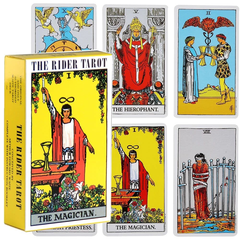 image-The Rider Tarot 78 Cards Deck Centenary Edition Tarot Rider-waite Board Game High Quality Card Stock Aeclectic Crisp Divination