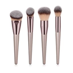 image-4pcs Makeup Brush Set Foundation Powder Blush Blusher Blending Concealer Contour Highligh Highlighter Face Beauty Make Up Tool