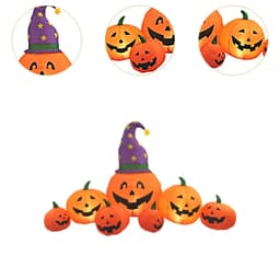 image-Halloween Inflatable Pumpkin Decoration with LED Lights