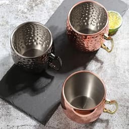image-550ml Moscow Mule Copper Mug Handcrafted 304 Stainless Steel Cup Beer Cocktail Glass Coffee Cup Premium Gift For Drink Lovers