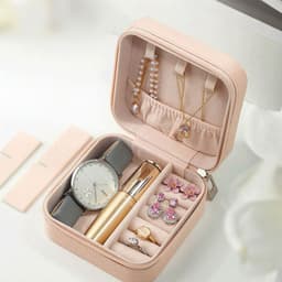 image-Necklace Simple Portable Storage Jewelry Packaging Box Green Earrings Large Capacity Spot Gift Box Ring Jewelry Box