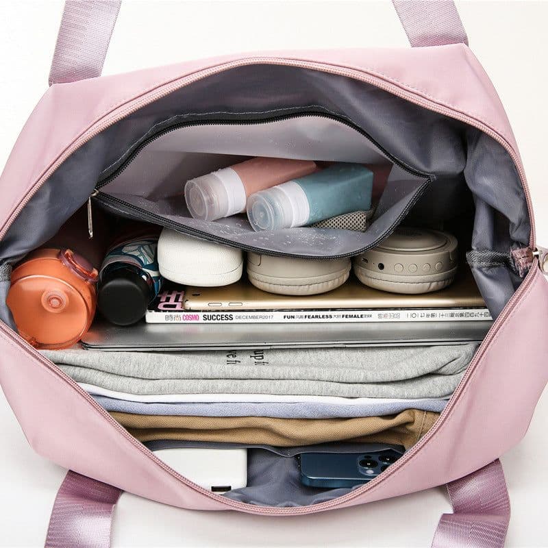 image-The new anti-splash, expandable travel bag, foldable storage duffel bag, dry and wet separation gym bag, lightweight ready-to-produce bag