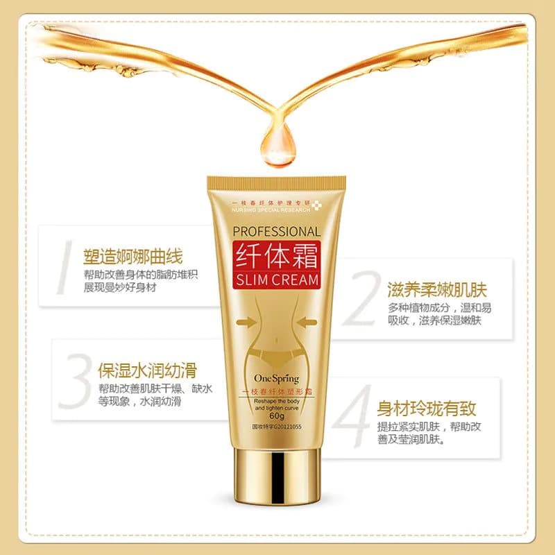 image-Slimming Sculpting Cream Moisturizing, Moisturizing, Clear, Gentle Nourishing and Sculpting Body Care Slimming Cream