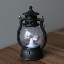 image-Retro kerosene lamp Christmas Halloween pumpkin portable pony lantern night light LED electronic decoration candle light