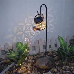 image-Source manufacturers solar garden lights, creative iron kettles, showers and lights, outdoor garden landscape decoration