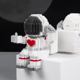 image-The particles are compatible with Lego blocks, luminous astronauts, astronauts, and adult puzzle assembling toys.
