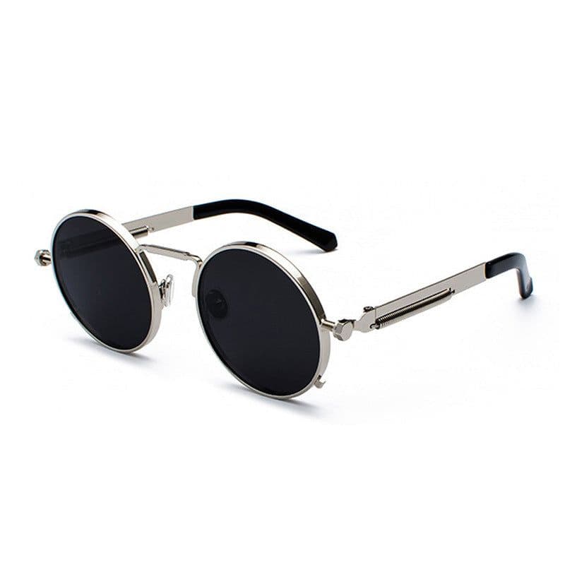 image-Punk Sunglasses 2021 New Cross-border Glasses Sunglasses Round Retro European Popular Funny Metal Sunglasses