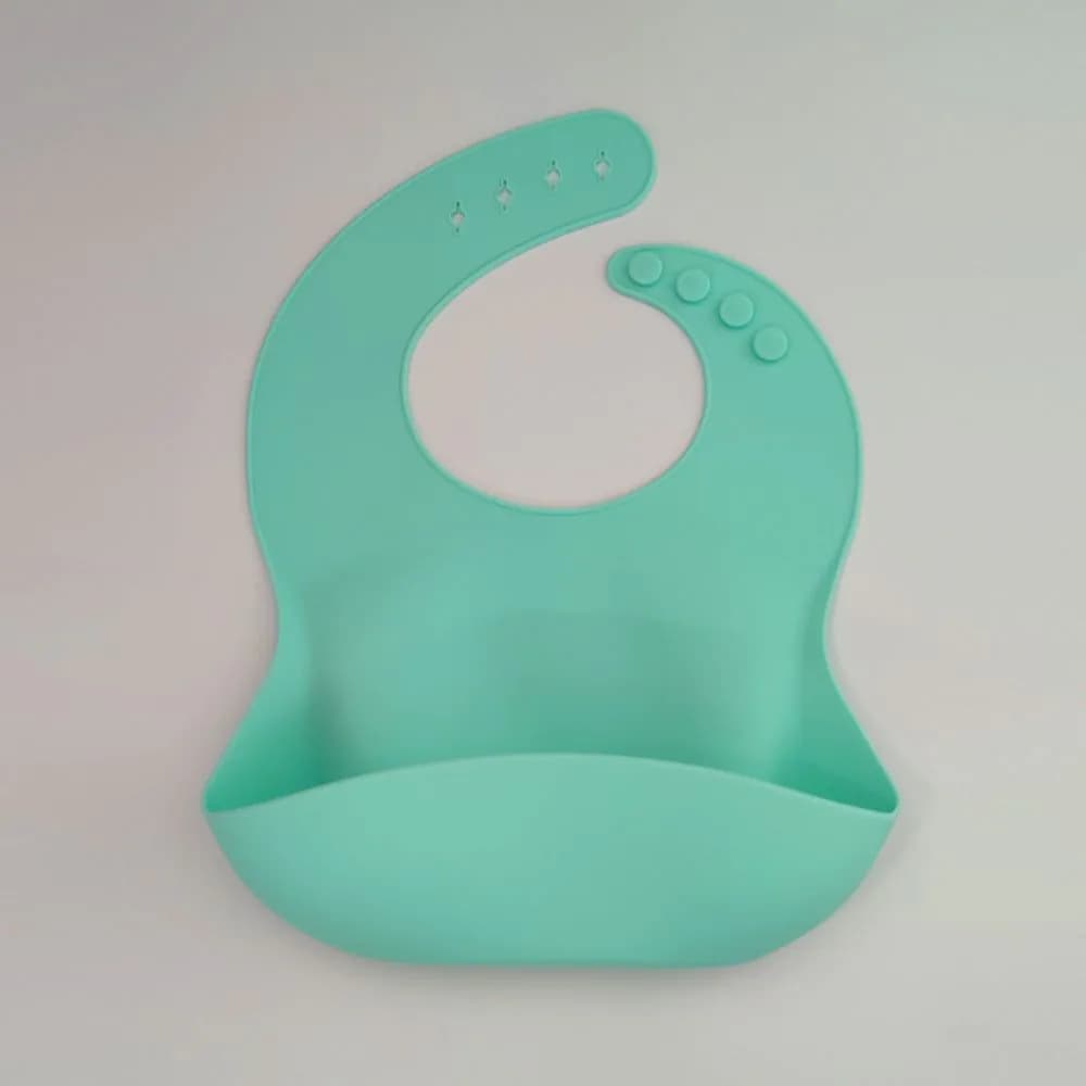 image-Baby eating bib bib baby silicone bib custom rice pocket soft silicone disposable waterproof feeding rice pocket