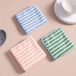 image-MTAM Microfiber Kitchen Cleaning Cloth Wave Pattern Absorbent