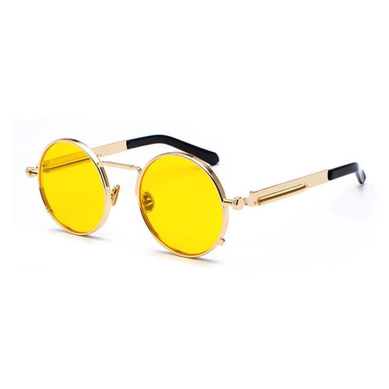 image-Punk Sunglasses 2021 New Cross-border Glasses Sunglasses Round Retro European Popular Funny Metal Sunglasses