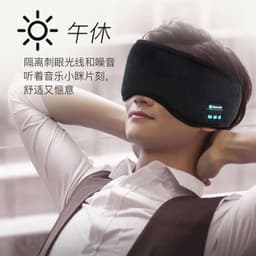 image-Cross-border new Bluetooth 5.0 sleep eye mask, smart wireless music, listen to songs and call Amazon eye mask