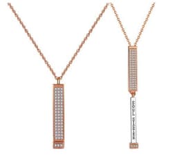 image-shopify hot trend sweet i love you personality necklace zircon diamond fashion pendant jewelry