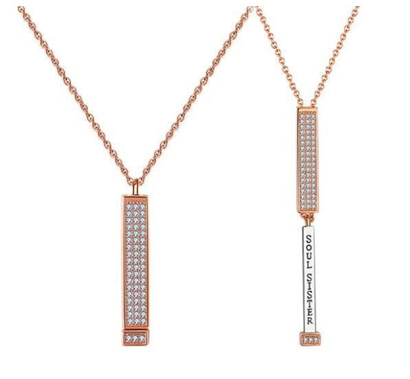 image-shopify hot trend sweet i love you personality necklace zircon diamond fashion pendant jewelry