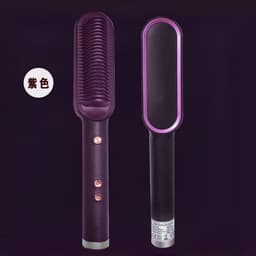 image-New product straight hair comb, negative ion does not hurt hair, straight hair and curly hair dual-use electric heating curling iron hair straightener cross-border household