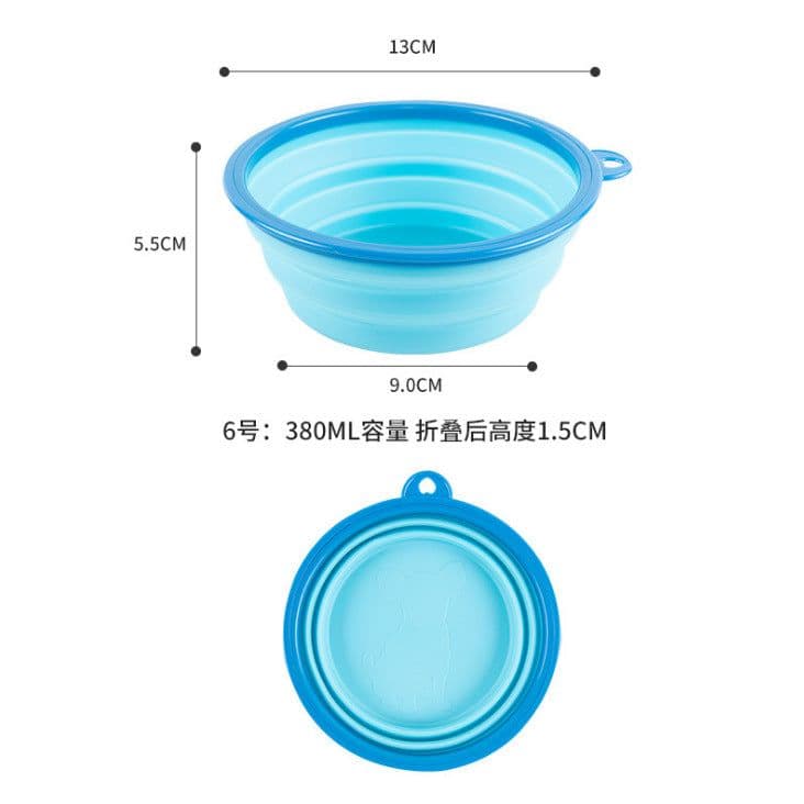 image-Factory Direct Supply Folding Small Dog Bowl Pet Bowl Outdoor Travel Portable Cat Bowl Spot Folding Pet Utensils