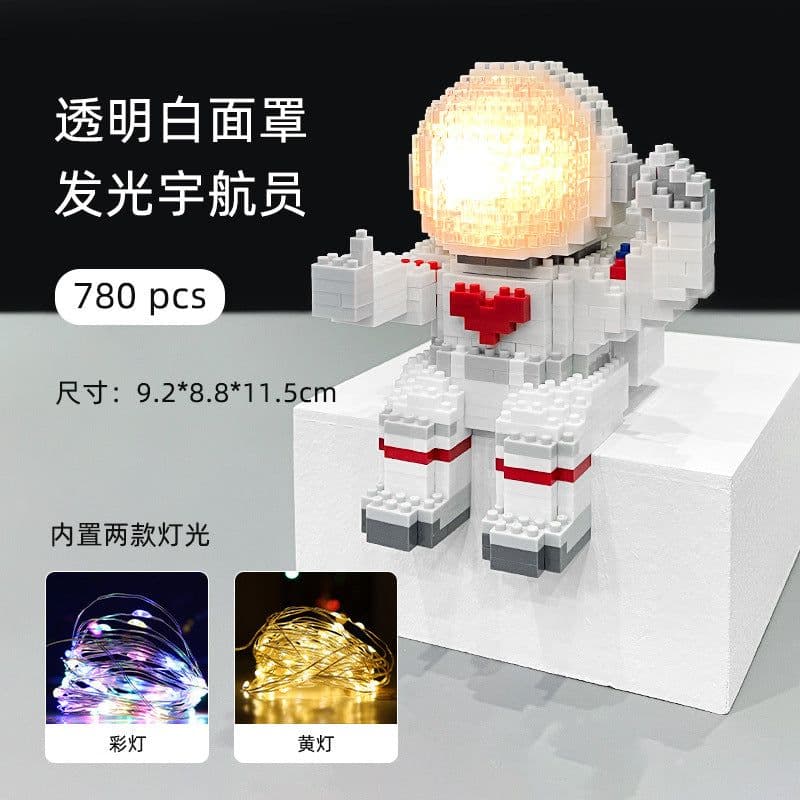 image-The particles are compatible with Lego blocks, luminous astronauts, astronauts, and adult puzzle assembling toys.