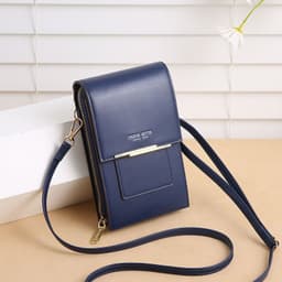 image-Lonny touch screen mobile phone bag female small messenger cute small bag for mobile phone fashion coin bag vertical style