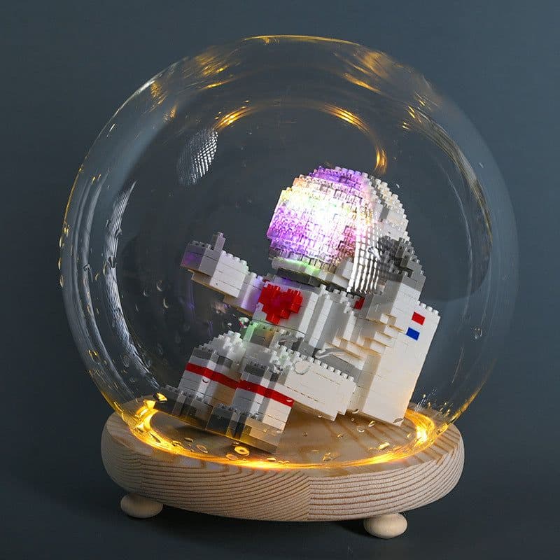 image-The particles are compatible with Lego blocks, luminous astronauts, astronauts, and adult puzzle assembling toys.