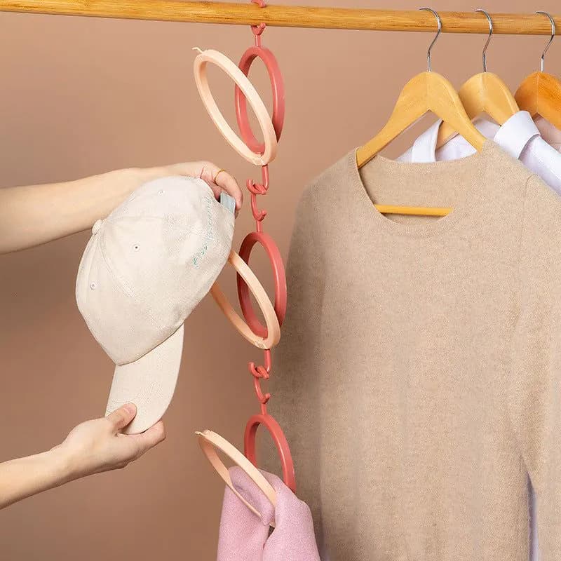 image-Home creative dormitory hanging hat rack hat finishing storage rack put hook scarf bag door rear hat rack