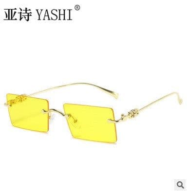 image-New Fashion Frameless Sunglasses European and American Small Frame Sunglasses Ladies Cross-border Trendy Sunglasses Factory Wholesale