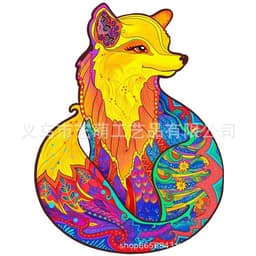 image-Cross-border irregular three-dimensional animal puzzles various special-shaped wooden puzzle manufacturers custom 3d wooden puzzle toys