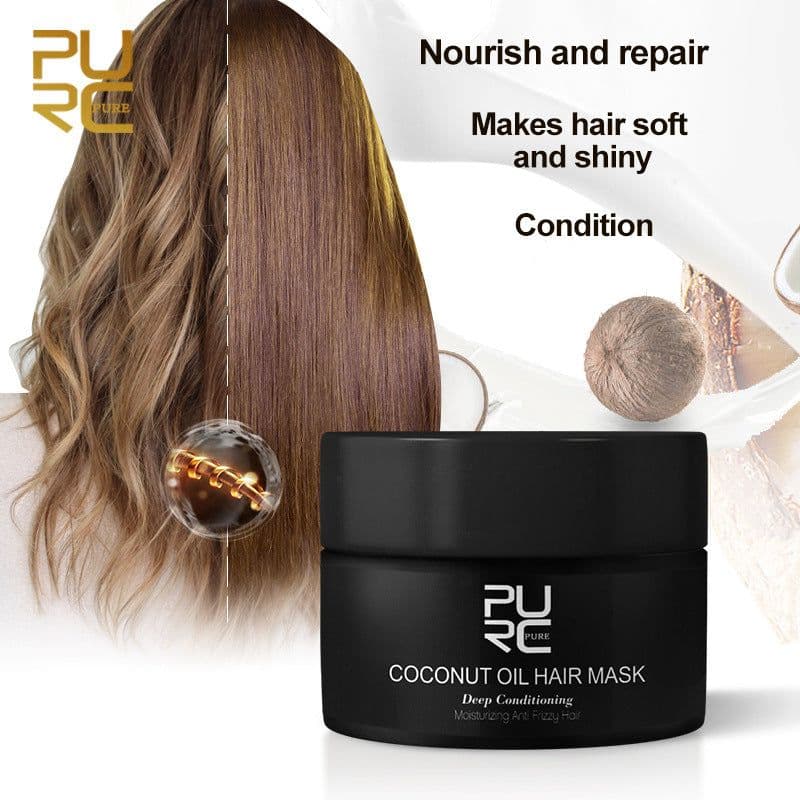 image-PURC Baked Ointment Coconut Oil Hair Mask Repairs dry and frizz