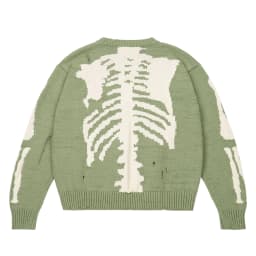image-Cross-border European and American street hip-hop jacquard sweater street loose skull jacquard knitted pullover long-sleeved sweater men and women