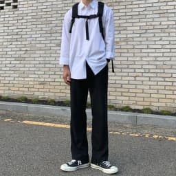 image-MYQ drape suit pants male Korean version of the trend of straight loose trousers small trousers new wild casual trousers
