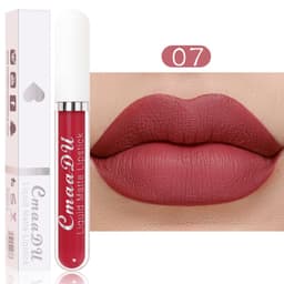 image-CmaaDu 18 color lipstick matte non-stick cup waterproof long-lasting lip gloss Provide FDA certification MSDS certification