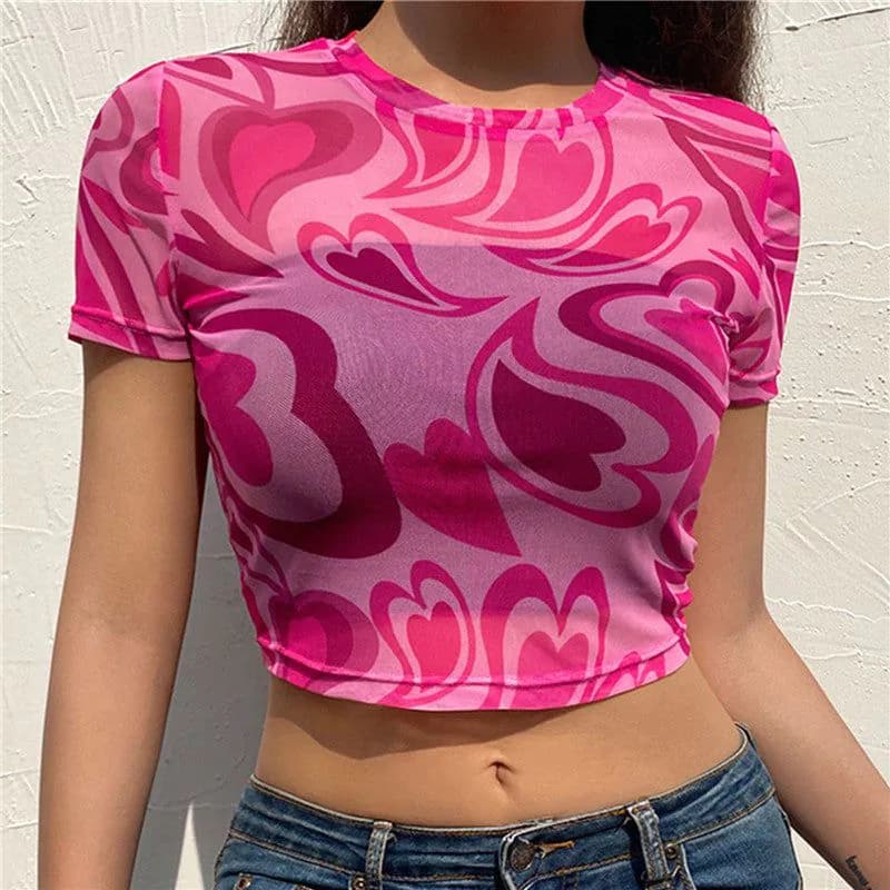 image-2021 Amazon wish new European and American camouflage short-sleeved umbilical tops trending hot style shopee AliExpress
