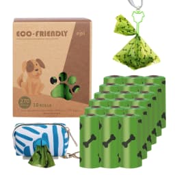 image-Cross-border new product dog poop bag poop picking bag dog dispenser environmentally friendly degradable poop picking bag car pet garbage bag