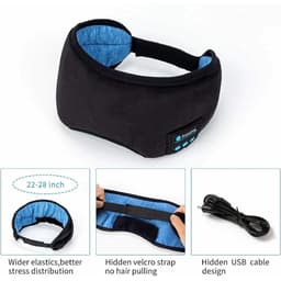 image-Cross-border new Bluetooth 5.0 sleep eye mask, smart wireless music, listen to songs and call Amazon eye mask