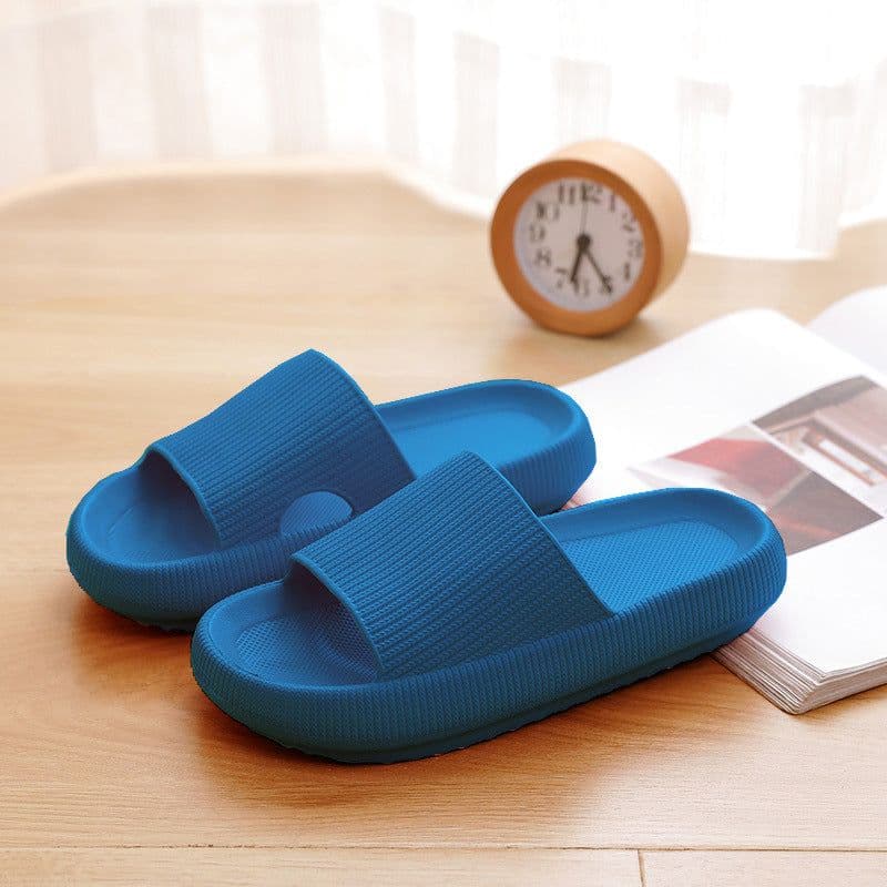 image-Factory wholesale high-heeled EVA thick-soled slippers female summer household bathroom bath couple sandals indoor home slippers male