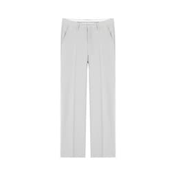 image-MYQ men's trousers drape straight loose Korean style suit pants summer ice silk thin style fall feeling casual pants trend
